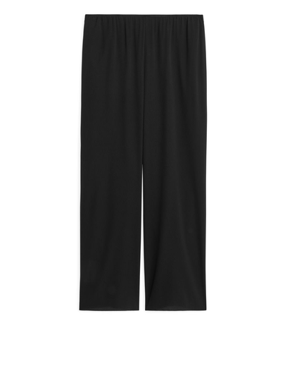 Silk Trousers - Black