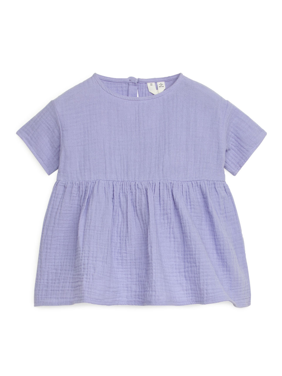 Relaxed Muslin Dress - Purple