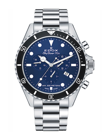 Edox SkyDiver 70S Chronograph-10238-3NM-BUI