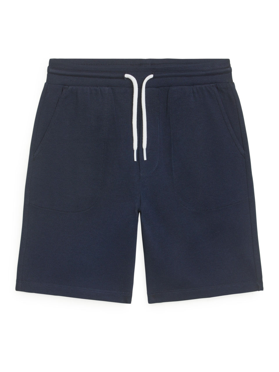 Elastic-Waist Shorts - Blue