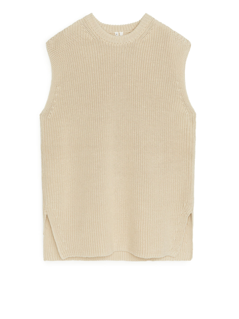 Knitted Vest - Beige