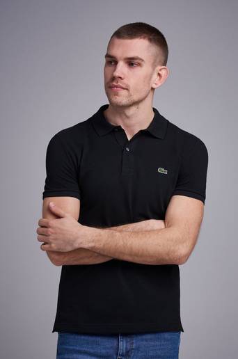 Lacoste Pikétröja Slim Fit Polo Piké Svart