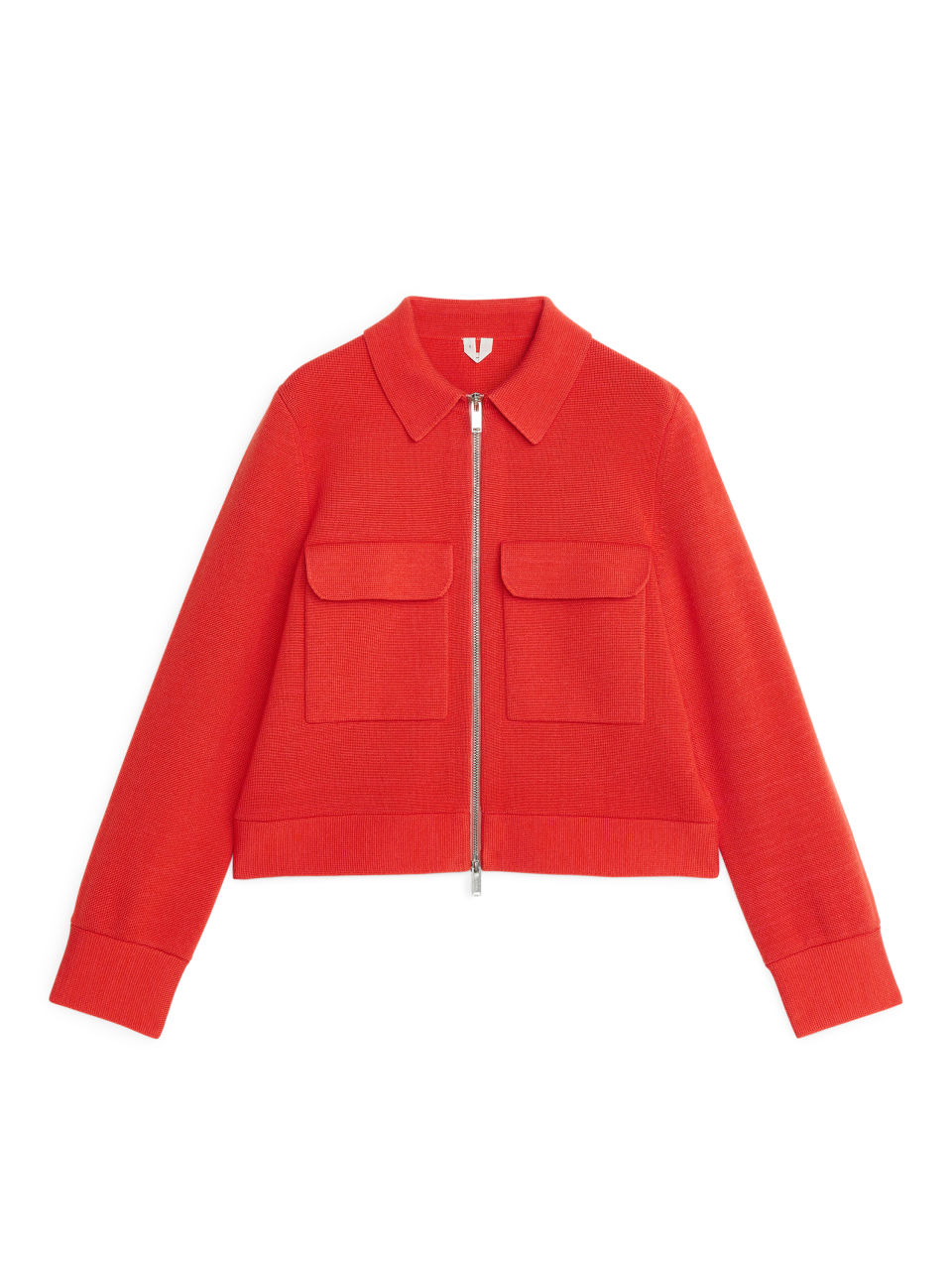 Merino & Cotton Box Jacket - Orange