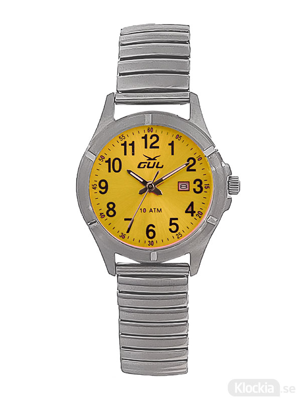 GUL Surf Flex Yellow 525021004 - Barnklocka