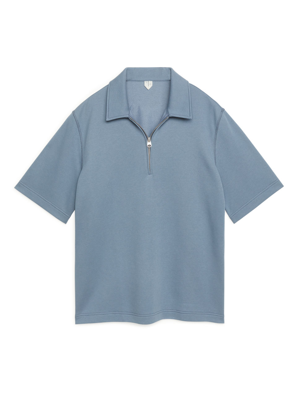 Zipped Polo Shirt - Blue