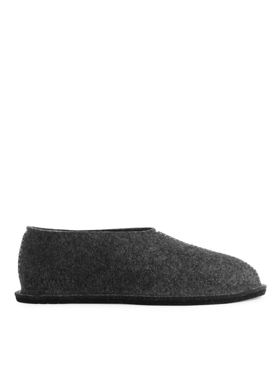 Pia Wallén Wool Slippers - Grey