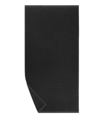 Jacquard Woven Bath Towel - Grey