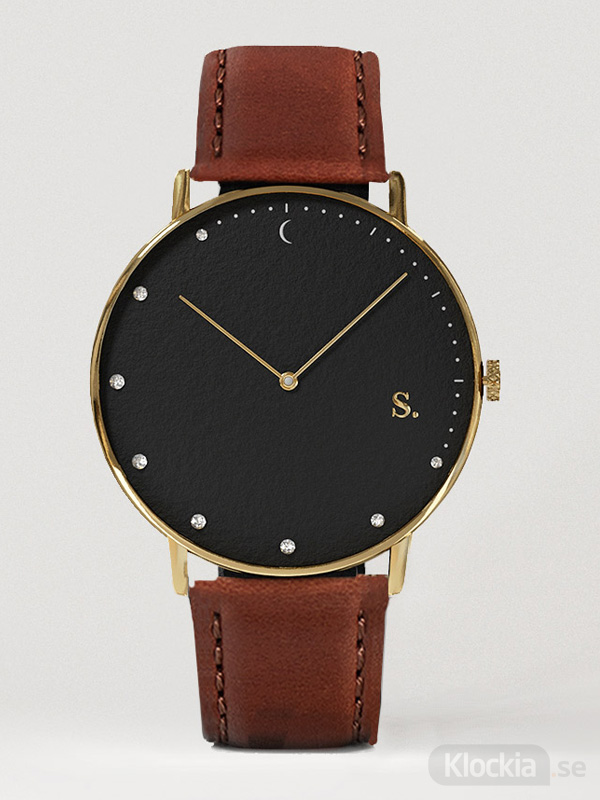 Herrklocka Sandell Bright Night Brown Leather SDB38-BRL