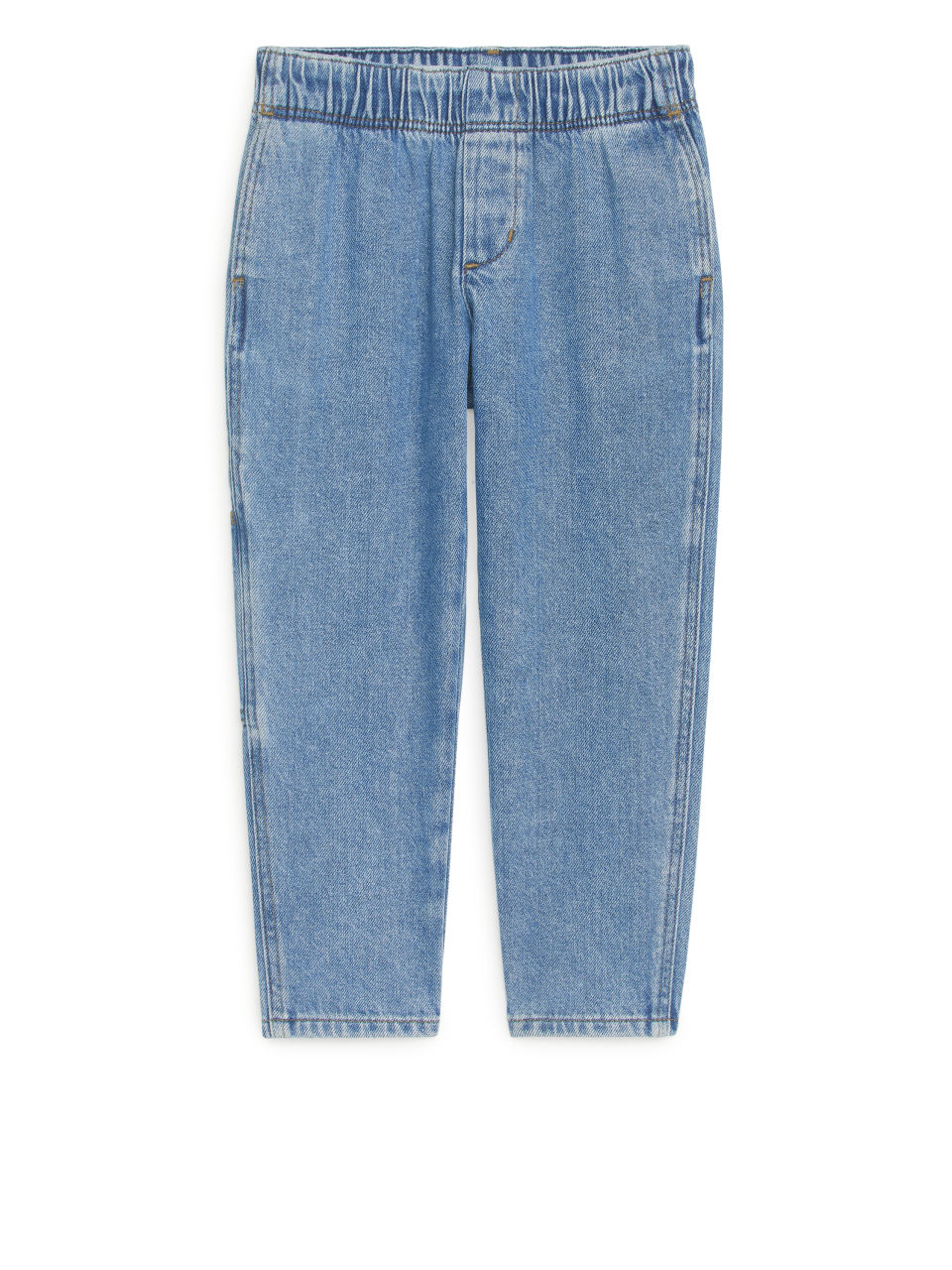 Tapered Denim Trousers - Blue