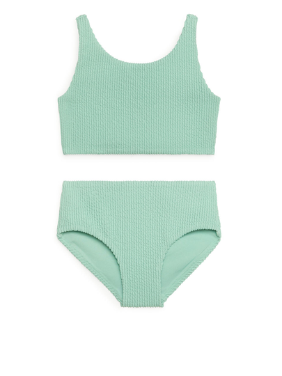 Seersucker Bikini Set - Green