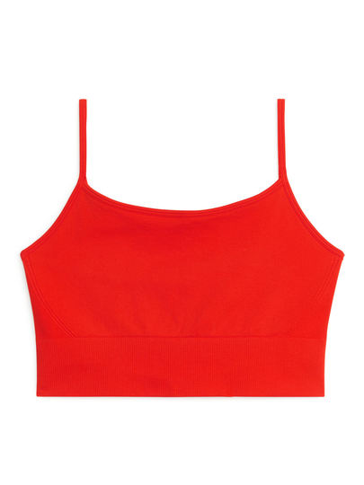 Seamless Yoga Bra - Orange