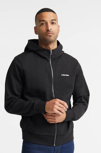 Calvin Klein Hoodie Micro Logo Repreve Hoodie Jacket Svart