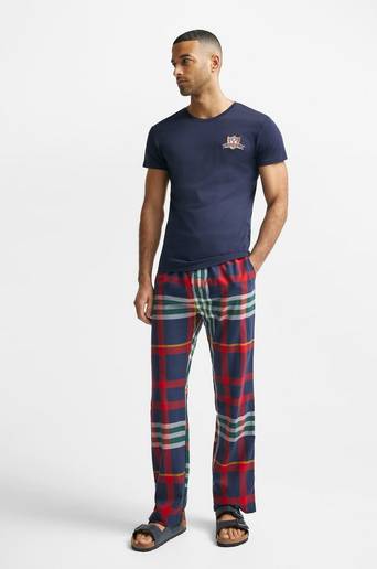 Gant Pyjamas Tartan Flannel Pajama Set Blå