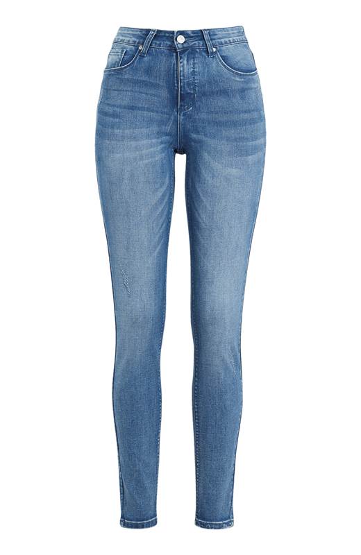 Cellbes Stretchiga femficksjeans Mellanblå Denim