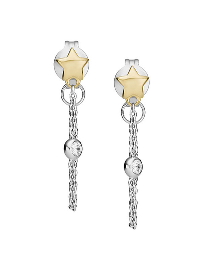 FOSSIL Örhängen Elliott – Silver/Guld JFS00559998