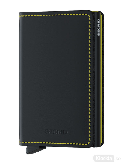 SECRID Slimwallet Matte Black & Yellow SM-Black-Yellow
