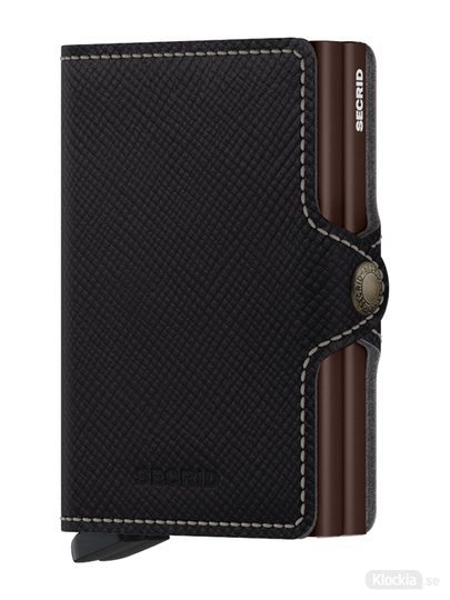 Plånbok SECRID Twinwallet Saffiano Brown