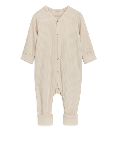 Cotton Lyocell Pyjama - Beige