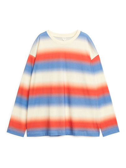 Oversized Pima Cotton T-shirt - Orange