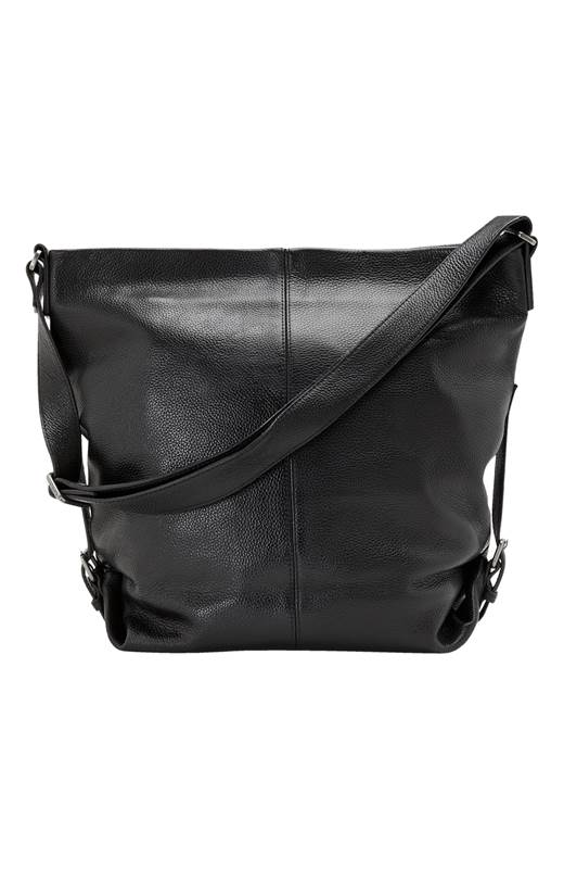 Ceannis Skinnväska Grained Leather Svart