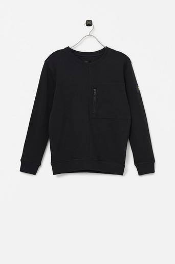 Lyle & Scott Sweatshirt Zip Pocket LB Sweat Svart