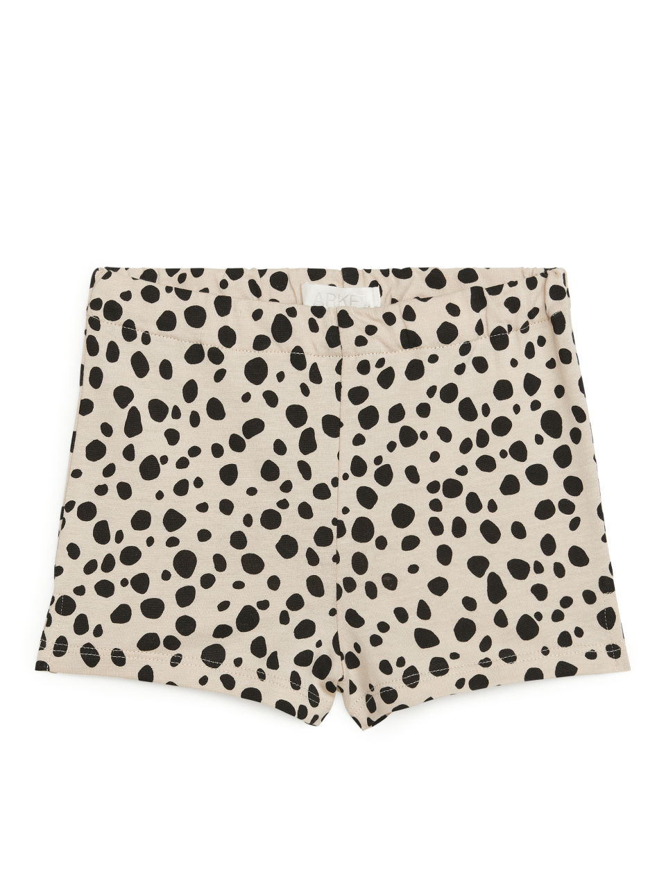 Printed Jersey Shorts - Beige
