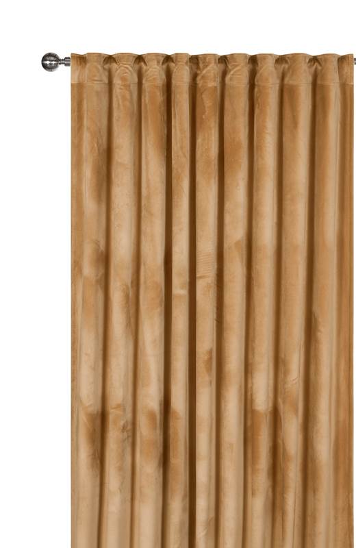 Cellbes Gardinlängd sammet 2-Pack Beige