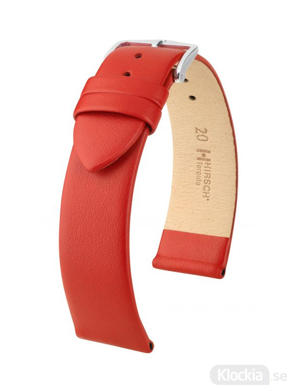 Klockarmband Hirsch Toronto 16mm Large Röd/Silver 03702020-2-16