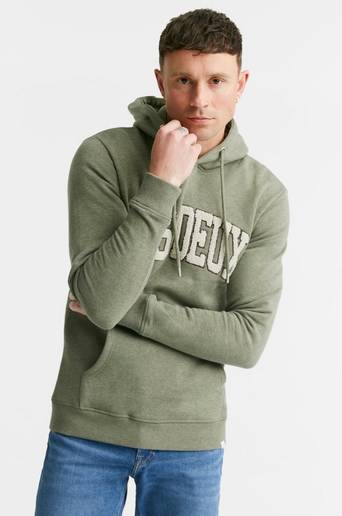 Les Deux Hoodie Crane Hoodie Grön