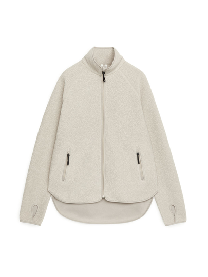Fleece Zip Jacket - Beige