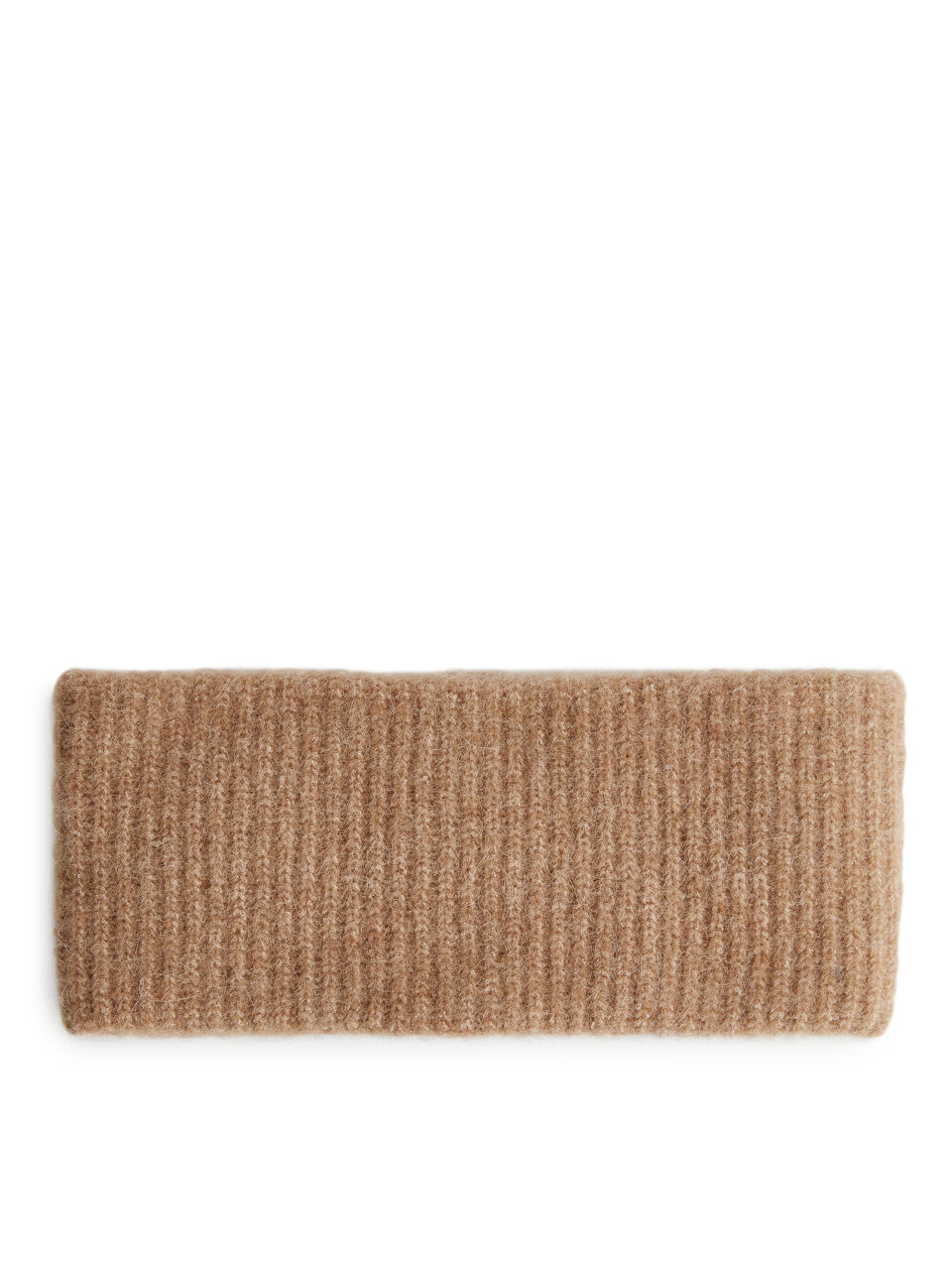 Alpaca Blend Knitted Headband - Beige