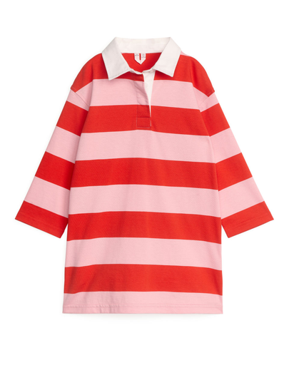 Oversized Rugby Dress - Pink