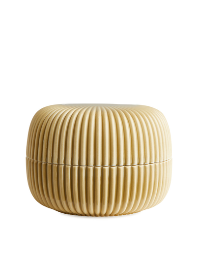 Ridge Canister 12 cm - Yellow