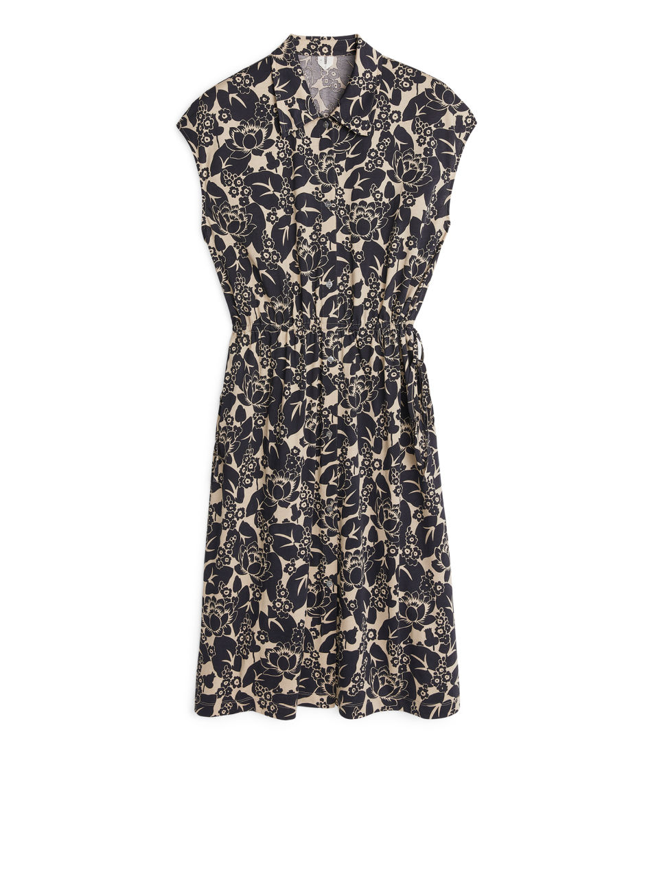 Floral Jersey Dress - Blue