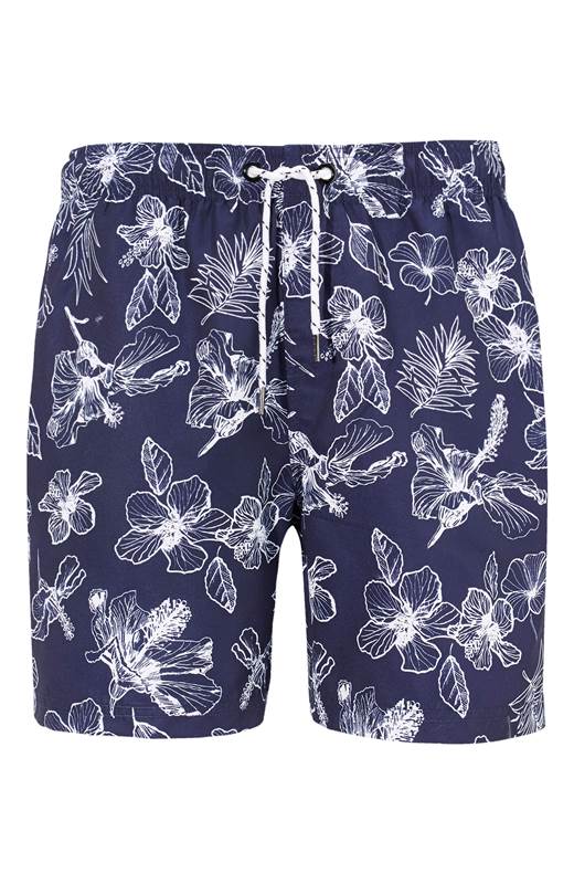 Cellbes Badshorts Blå Vit