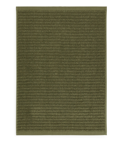 Jacquard Woven Bath Towel 70 x 140 cm - Green