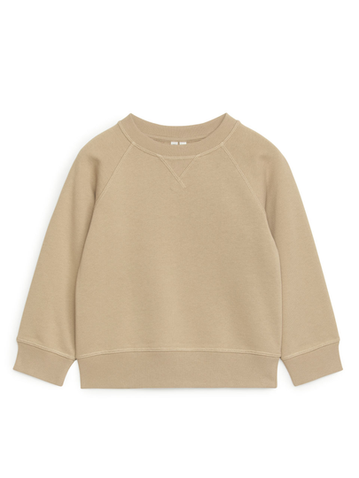 Crew-Neck Sweatshirt - Beige