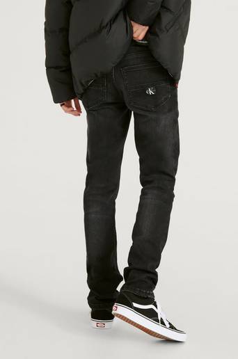 Calvin Klein Jeans Slim Dark Grey Rec STR Grå