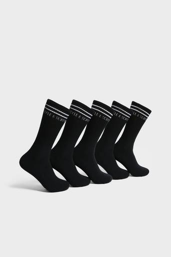 Lyle & Scott 5-Pack Strumpor Lamar Svart