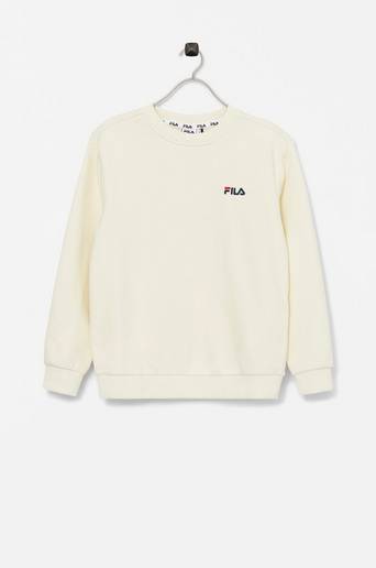FILA Sweatshirt Skara Small Logo Crew Sweat Vit
