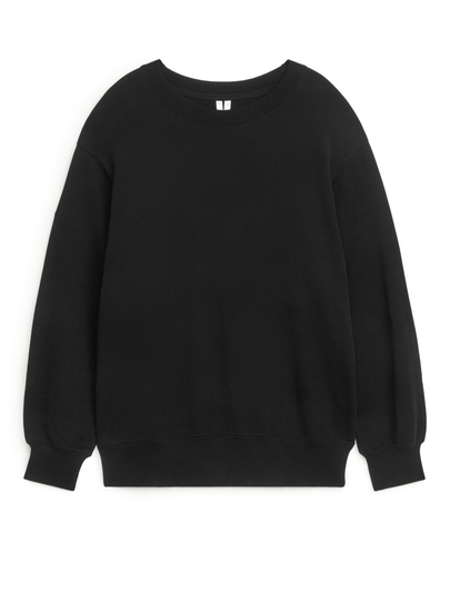 Soft Oversized Sweatshirt - Black