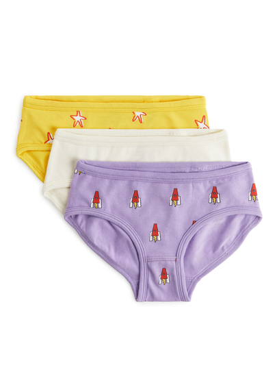 Cotton Jersey Briefs - Purple