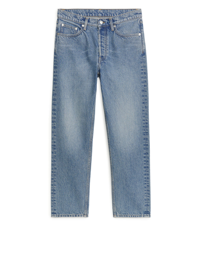 CURVED CROPPED Jeans - Blue