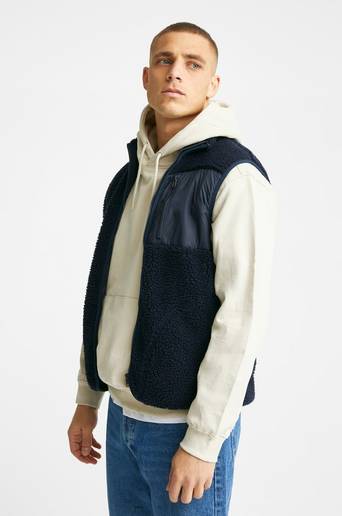 Studio Total Väst Pile Vest Blå