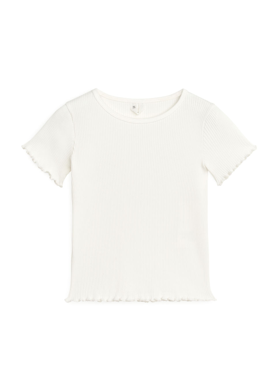 Rib Jersey Top - White