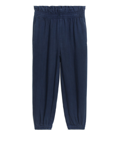 Lyocell Pull-On Trousers - Blue