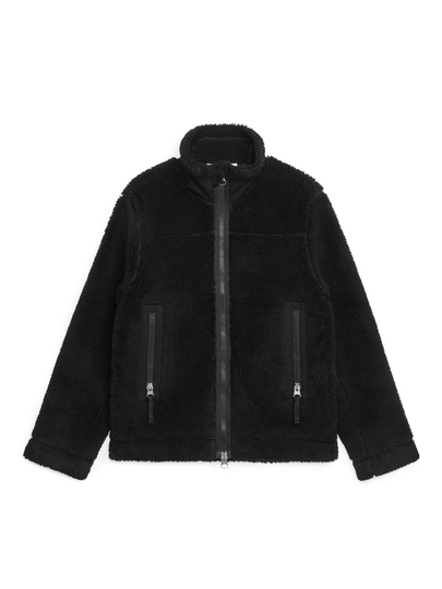 Pile Zip Jacket - Black