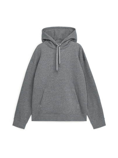 Relaxed Terry Hoodie - Grey