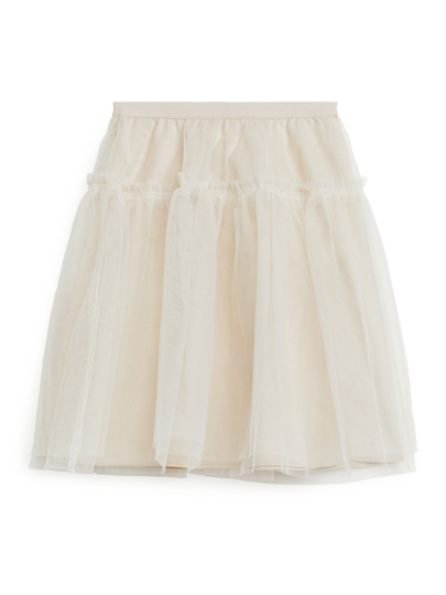 Tulle Skirt - Beige