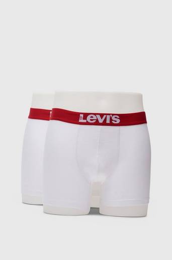 Levi's 2-Pack Boxerkalsonger Levi's Men Solid Basic Boxer 2P Vit